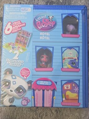 Littlest Pet Shop Hotel Playset - Blue, Pink